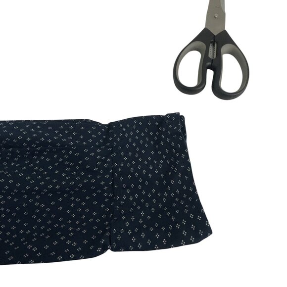 Six Lincoln Mens Navy Button-Up Shirt With White Micro Dot Print Size 4X Casual - Picture 8 of 9